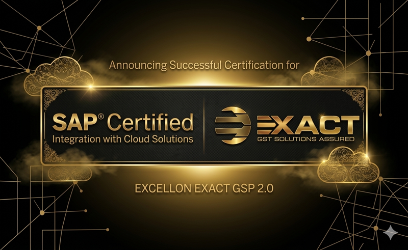 Excellon EXACT GSP 2.0 SAP certified solution for seamless GST integration in India