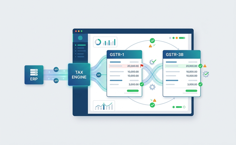 Top 7 GSTR-1 and GSTR-3B reconciliation errors and how to automate GST compliance processes
